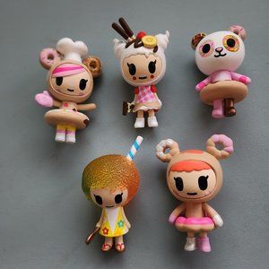 tokidoki Donutella & Her Sweet Friends Series 4 (Open) Blind Box Figure Set of 5